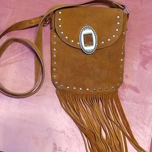 Leather crossbody bag